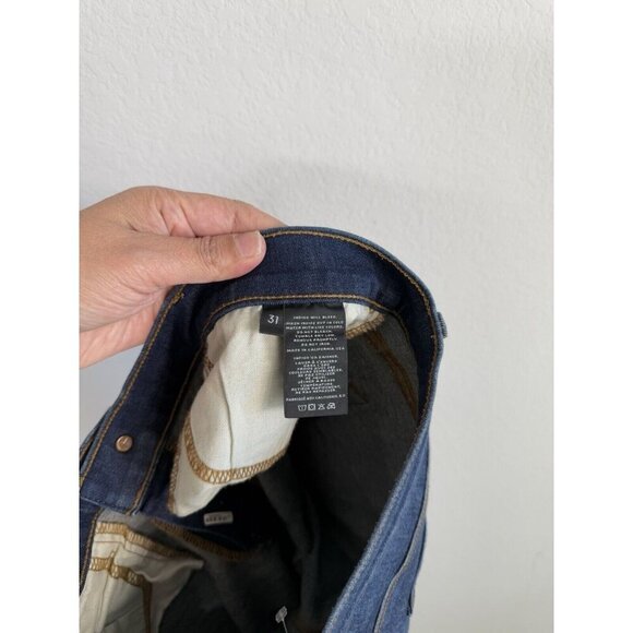 J‎ Brand Cropped Jeans Women's 31 Blue Demen Trou Mid Rise Dark Wash Distressed - Picture 10 of 10